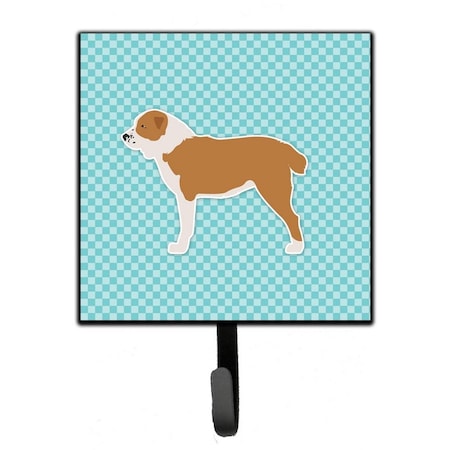 Jensendistributionservices Central Asian Shepherd Dog Checkerboard Blue Leash or Key Holder MI1711109